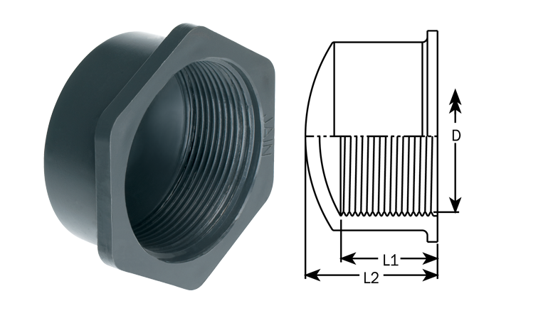 Threaded End Caps For Tubing