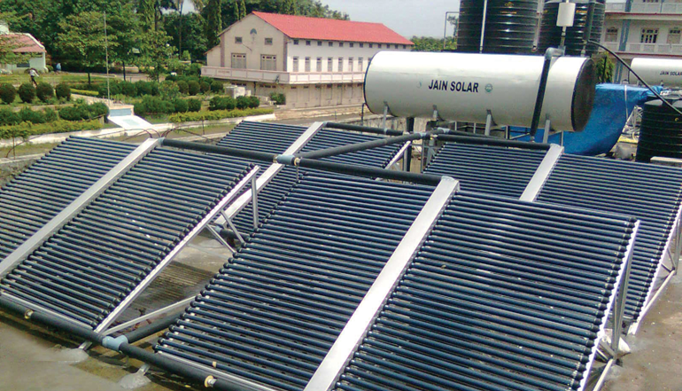 Jain Evacuated Tube Collector (ETC) Systems: Thermosyphon type